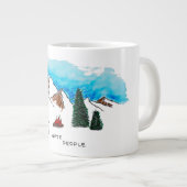 Ik haat mensen koffie-Mok Extra Grote Beker (Voorkant rechts)