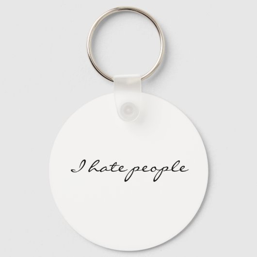 Ik haat mensen sleutelhanger (Voorkant)