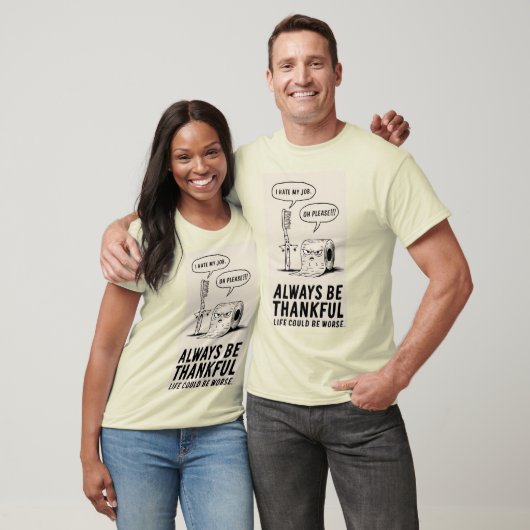 Ik haat mijn baan grappig t-shirt (Unisex)