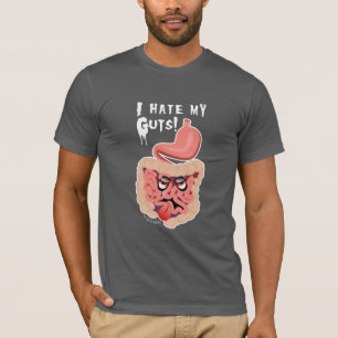 Ik haat mijn ingewanden monster coeliakie T-Shirt