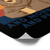 Ik haat morgens mensen en ochtenden en mensen poster (Hoek)