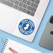 IK HAAT NEW JERSEY STICKER (Laptop met iPhone)