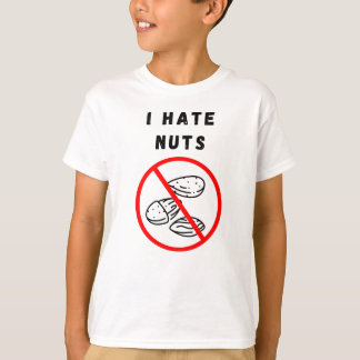 Ik haat noten t-shirt