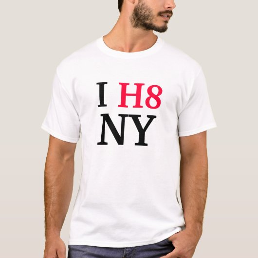 Ik haat NY T-shirt (Voorkant)