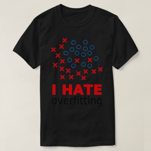 Ik haat overfitting Classic TShirt (Design voorkant)