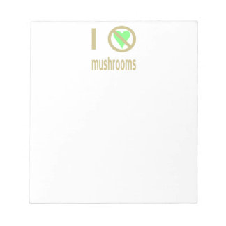 Ik Haat Paddenstoelen Geen Liefde Notitieblok