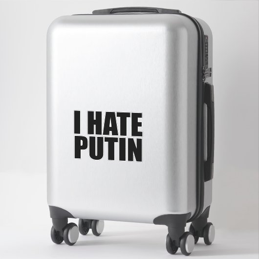 Ik haat Poetin Sticker (Koffer)