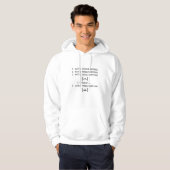 Ik haat programmeren hoodie (Voorkant volledig)