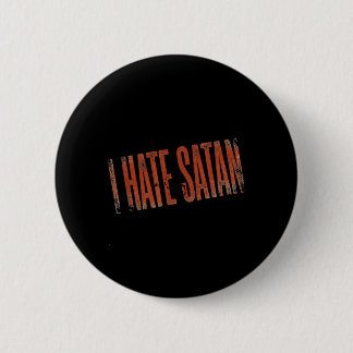 Ik haat Satan Ronde Button 5,7 Cm