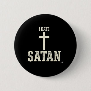 Ik haat Satan Ronde Button 5,7 Cm