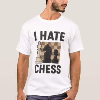 Ik haat schaken t-shirt