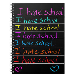 "Ik haat school" Notitieboek