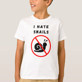 Ik haat slakken t-shirt