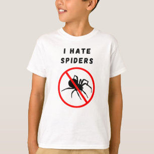 Ik haat spinnen t-shirt
