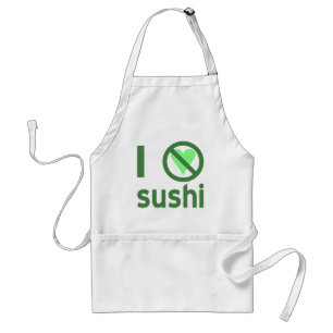 Ik haat sushi geen liefde standaard schort