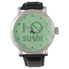 Ik haat sushi Ik hou niet van sushi Horloge