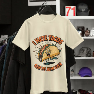 Ik haat taco's, zei geen Juan ooit - grappige taco Tri-Blend Shirt
