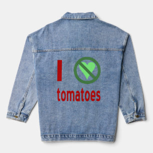 Ik Haat Tomaten Geen Liefde Denim Jacket