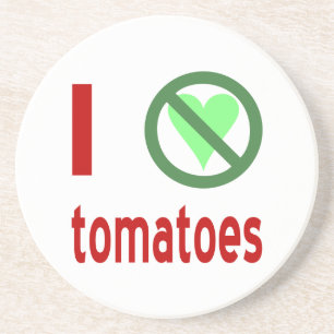 Ik Haat Tomaten Geen Liefde Zandsteen Onderzetter