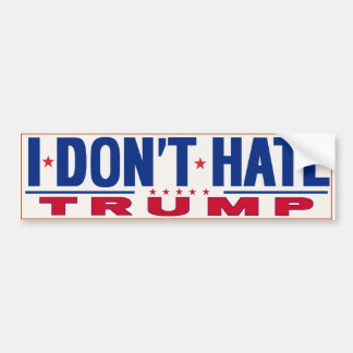 IK HAAT TRUMP GEEN BUMPERSTICKER