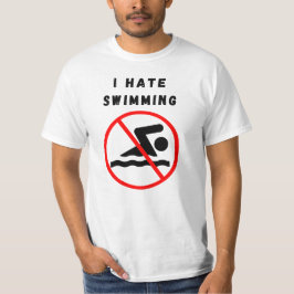 Ik haat zwemmen t-shirt