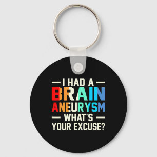 Ik had een Brain Aneurysm Awareness Month-supporte Sleutelhanger
