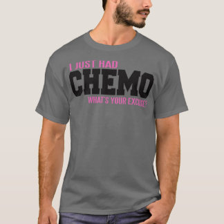 Ik had gewoon CHEMO wat je excuus was T-shirt