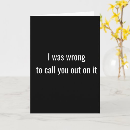 Ik had het mis, mijn slechte Kaart (Gele Bloem)