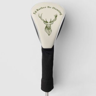 Ik Had Liever Gejaagd Cream Driver Golfclubhoes Golfheadcover