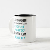 Ik had nooit gedacht dat ik een super-Cool assiste Tweekleurige Koffiemok (Voorkant links)