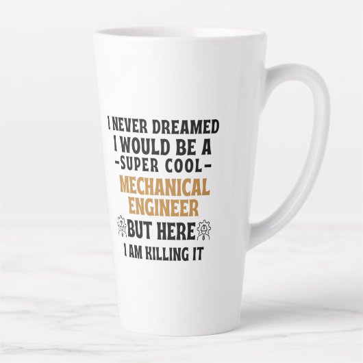 Ik had nooit gedacht dat ik een supercool MECHANIS Latte Mok (Rechts)