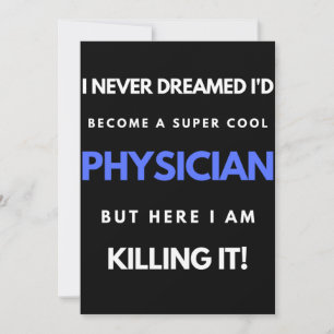 Ik had nooit gedacht dat ik een supercoole dokter  bedankkaart