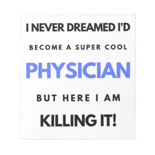Ik had nooit gedacht dat ik een supercoole dokter notitieblok