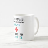 Ik had nooit gedacht dat ik super-kool verpleegste koffiemok (Voorkant rechts)