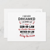 Ik had nooit gedacht dat ik uiteindelijk een schoo aankondigingskaart (Voorkant / Achterkant)