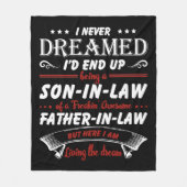 Ik had nooit gedacht dat ik uiteindelijk een zoon  fleece deken (Voorkant)