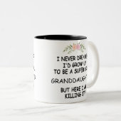 Ik had nooit gedacht dat ik zou opgroeien tot een  tweekleurige koffiemok (Voorkant rechts)