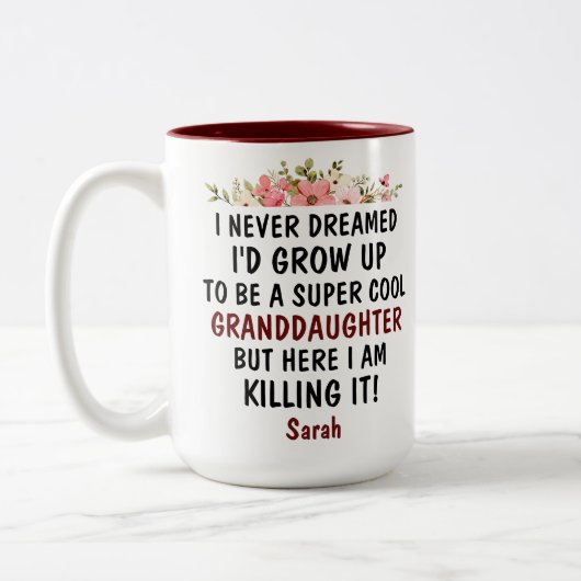 Ik had nooit gedacht dat ik zou opgroeien tot een tweekleurige koffiemok (Links)