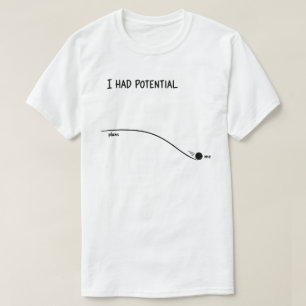 Ik Had Potentieel Grappig Minimalistisch Afwijzen T-shirt