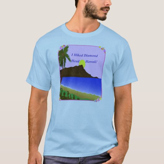 Ik haiked Diamond Head Hawaii T-shirt (Voorkant)