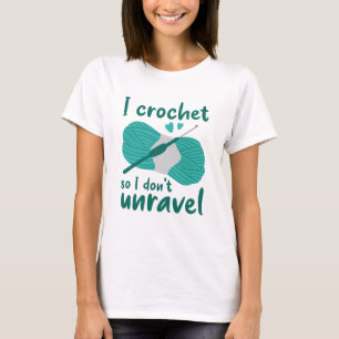 Ik hak door zodat ik niet ontravel t-shirt