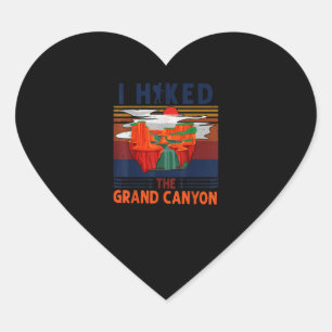 Ik hakte de Grand Canyon Cool Retro  Hiking Hart Sticker