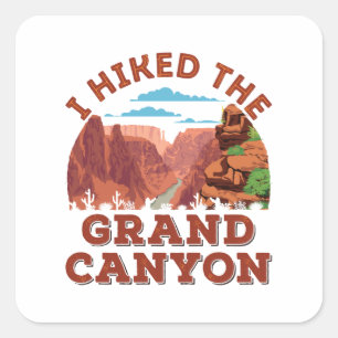 Ik hakte de Grand Canyon Vierkante Sticker