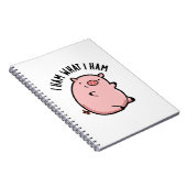 Ik Ham Wat Ik Ham Grappig Varken Stijl Notitieboek (Rechterzijde)