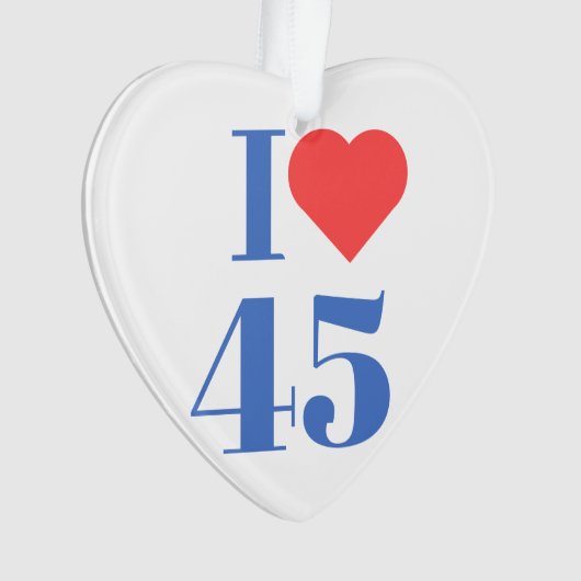 Ik hart 45 ornament (voorkant)