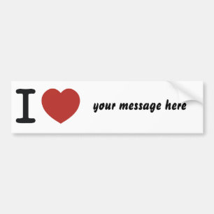 Ik hart alles wat je wilt. bumpersticker