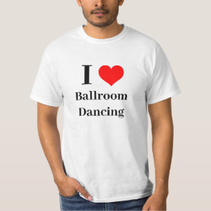 Ik hart Ballroom Dansen T-shirt