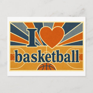 "Ik [Hart] Basketbal" Briefkaart