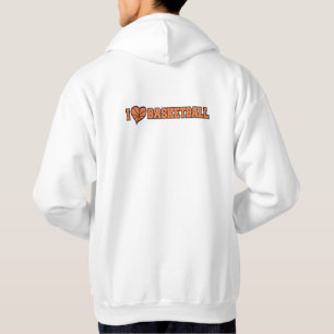 Ik hart Basketball Love Hoodie