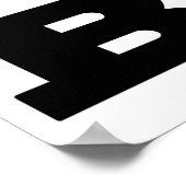 Ik hart BBQ, Steak Heart Shape Funny Grilling Poster (Hoek)